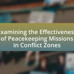 Examining the Effectiveness of Peacekeeping Missions in Conflict Zones