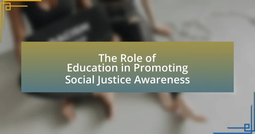 The Role of Education in Promoting Social Justice Awareness