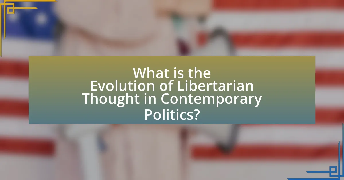 What is the Evolution of Libertarian Thought in Contemporary Politics?